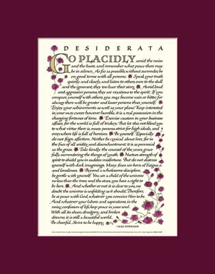 Desiderata by Max Ehrmann