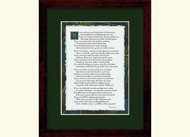 If by Kipling 8x10 framed