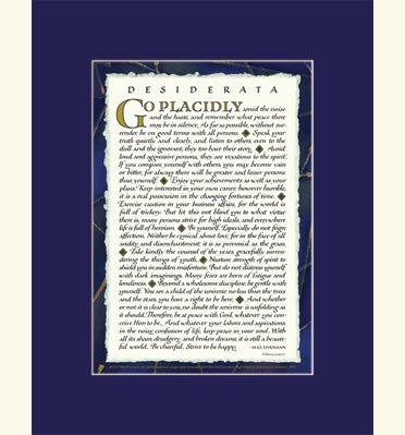 desiderata 12x16