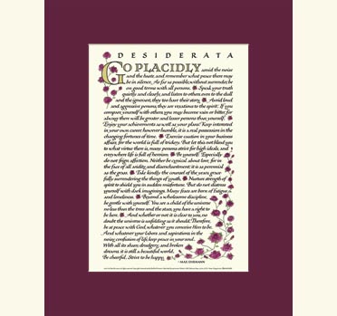 desiderata 11x14