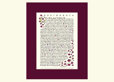 desiderata poem 8x10